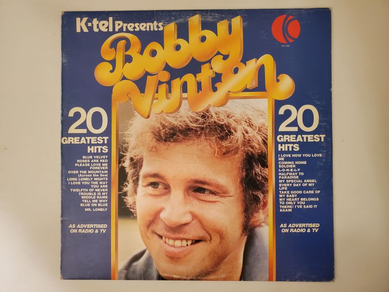 Bobby Vinton 20 Greatest Hits vinyl record